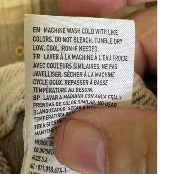 AMERICAN EAGLE MENS TAN PLAIN SHACKET- Large - Picture 6 of 7